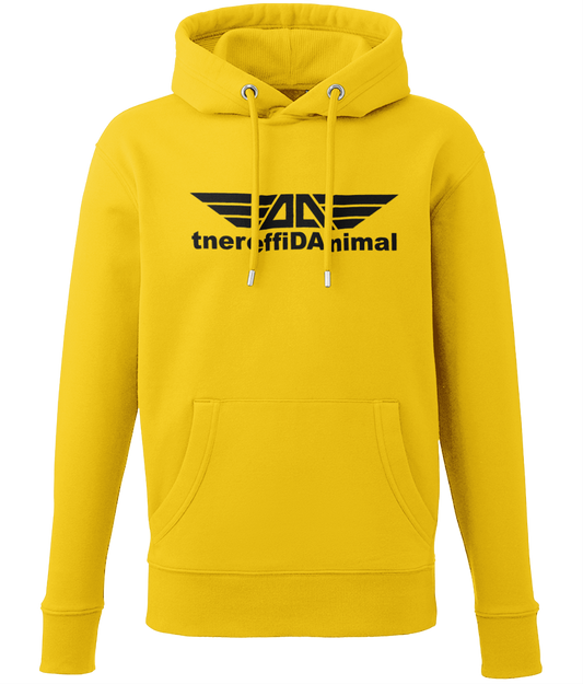 Different Animal: Eco Men Hoodie / Adult Unisex Hoodie AM001 L-Black Logo1: (Other Colour-Variants available)