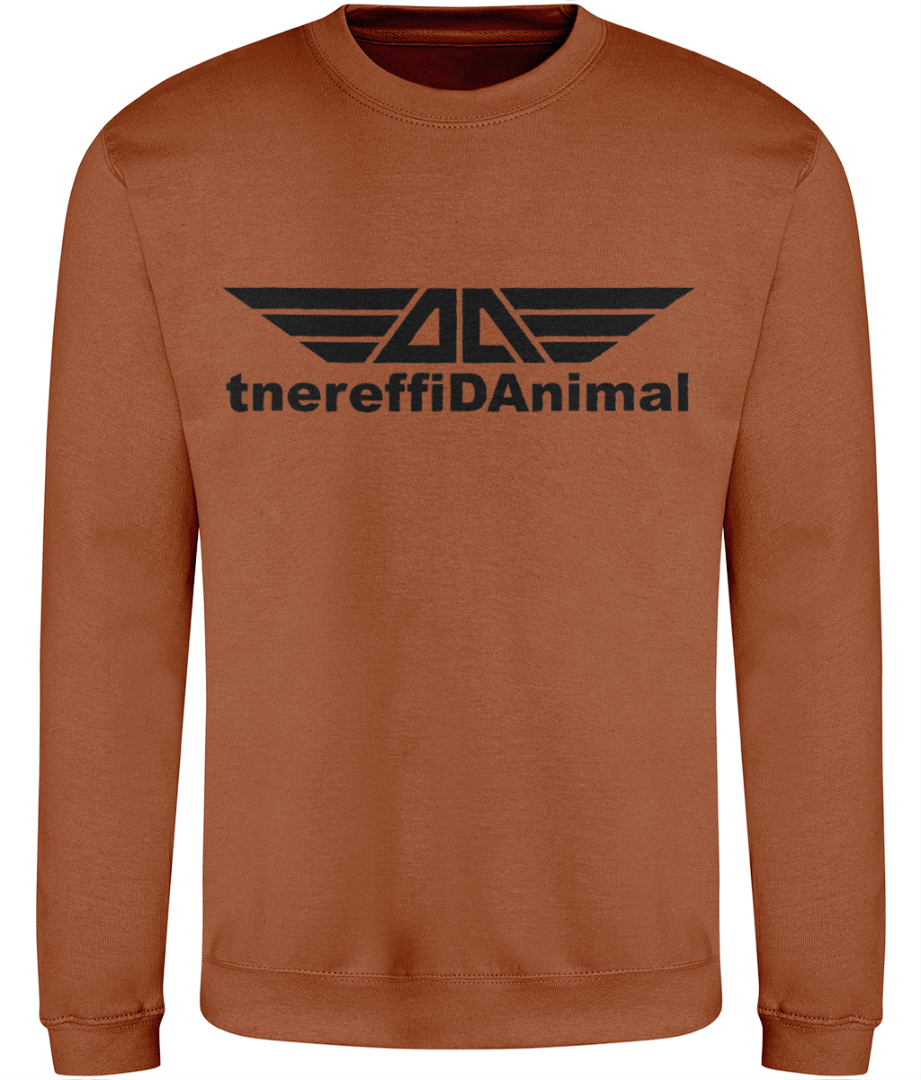 Different Animal: Just Classic Adult Unisex Sweatshirt JH030 L-Black Logo1: (Other Colour-Variants available)