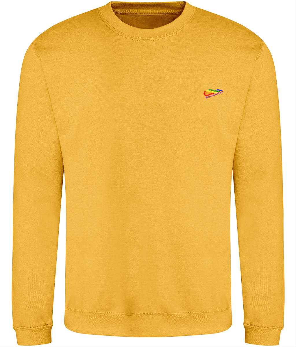 Revolution: Just Classic Adult Unisex Sweatshirt JH030 S-Rainbow Logo: (Other Colour-Variants available)