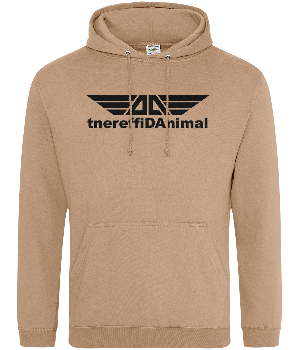 Different Animal: College Adult Unisex Hoodie JH001 L-Black Logo1: (Other Colour-Variants available)