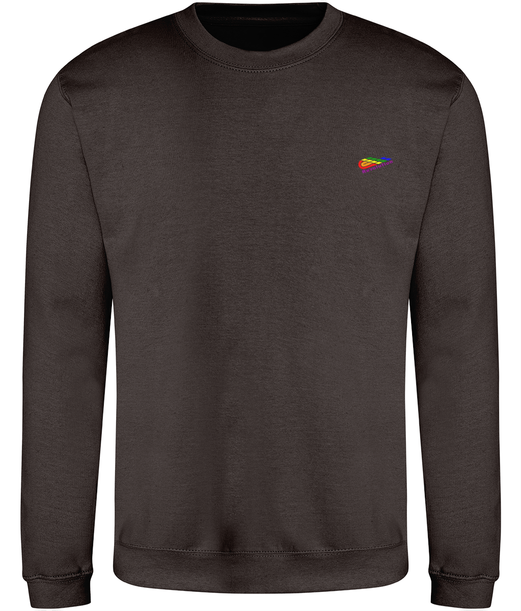 Revolution: Just Classic Adult Unisex Sweatshirt JH030 S-Rainbow Logo: (Other Colour-Variants available)