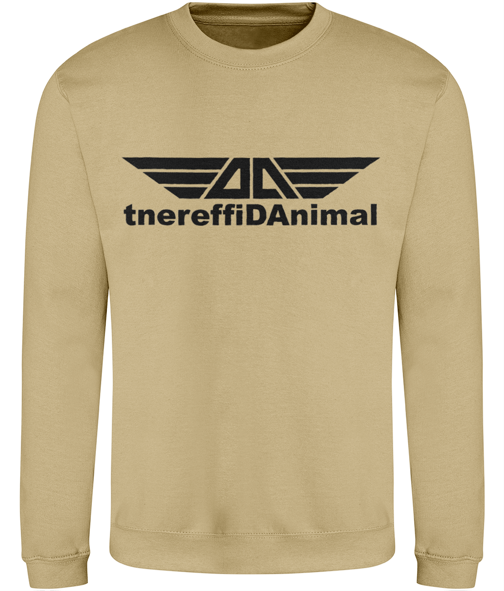 Different Animal: Just Classic Adult Unisex Sweatshirt JH030 L-Black Logo1: (Other Colour-Variants available)