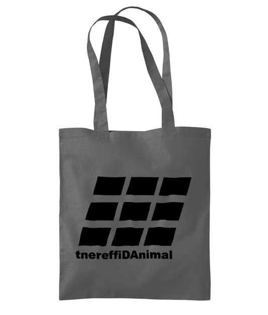 Different Animal: Eco Organic Premium Cotton Tote Bag WM261 L-Black Logo2: (Other Colour-Variants available)