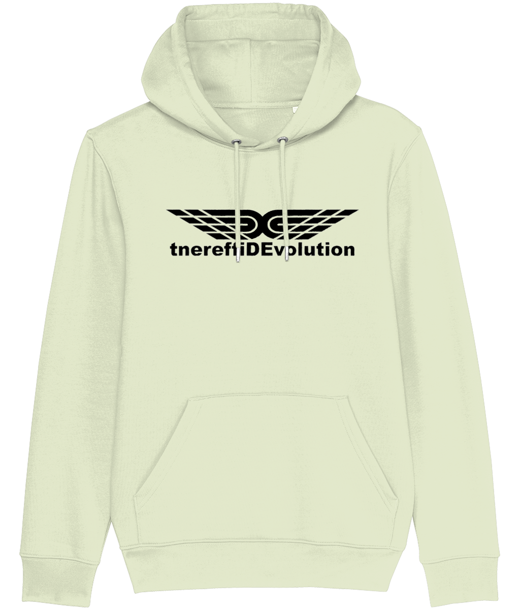 Different Evolution: Eco Cruiser Adult Unisex Hoodie SX005 L-Black Logo1:(Other Colour-Variants available)