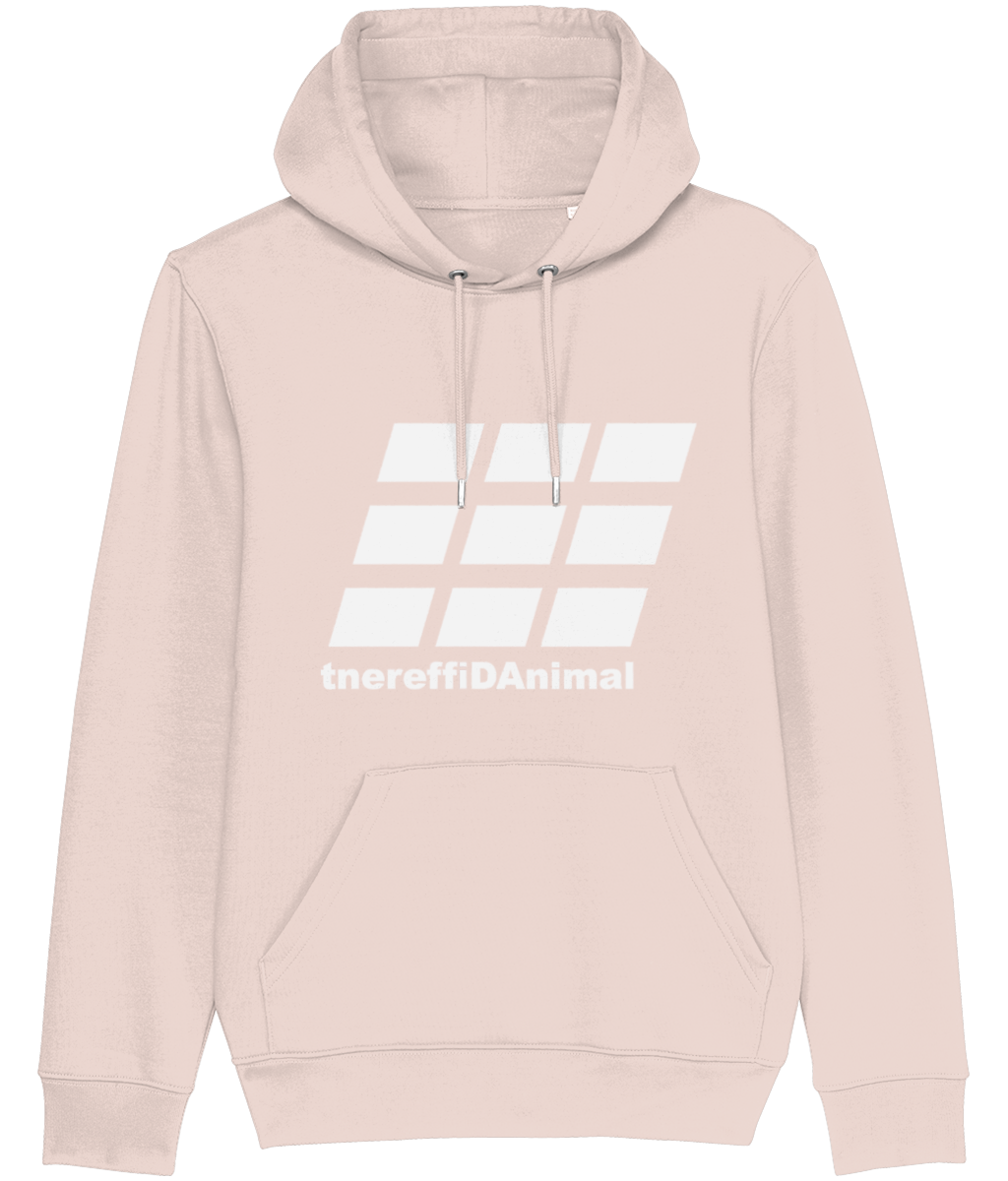 Different Animal: Eco Cruiser Adult Unisex Hoodie SX005 L-White Logo2: (Other Colour-Variants available)