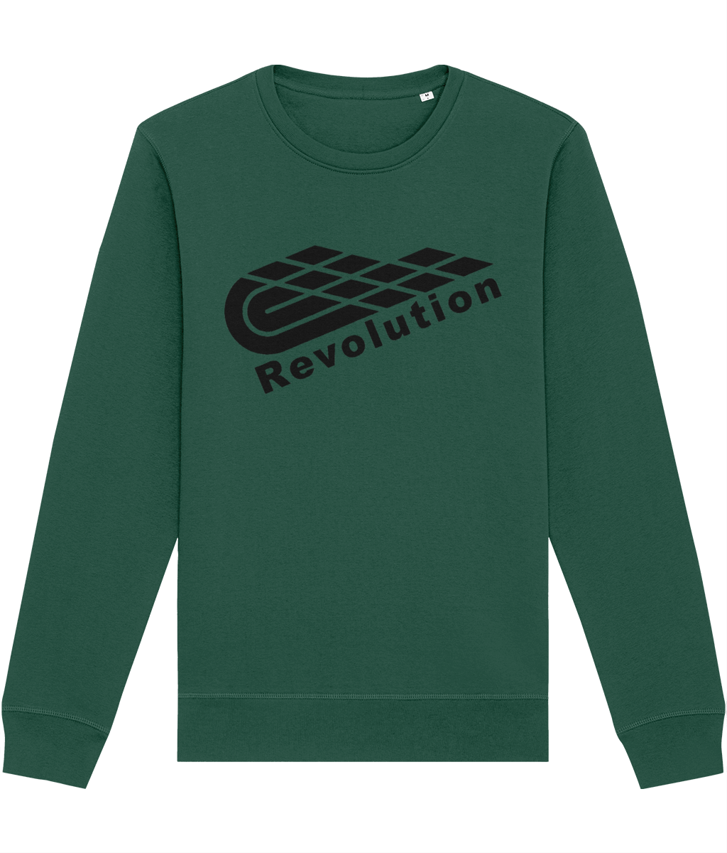 Revolution: Eco Roller Adult Unisex Sweatshirt SX137 L-Black Logo: (Other Colour-Variants available)