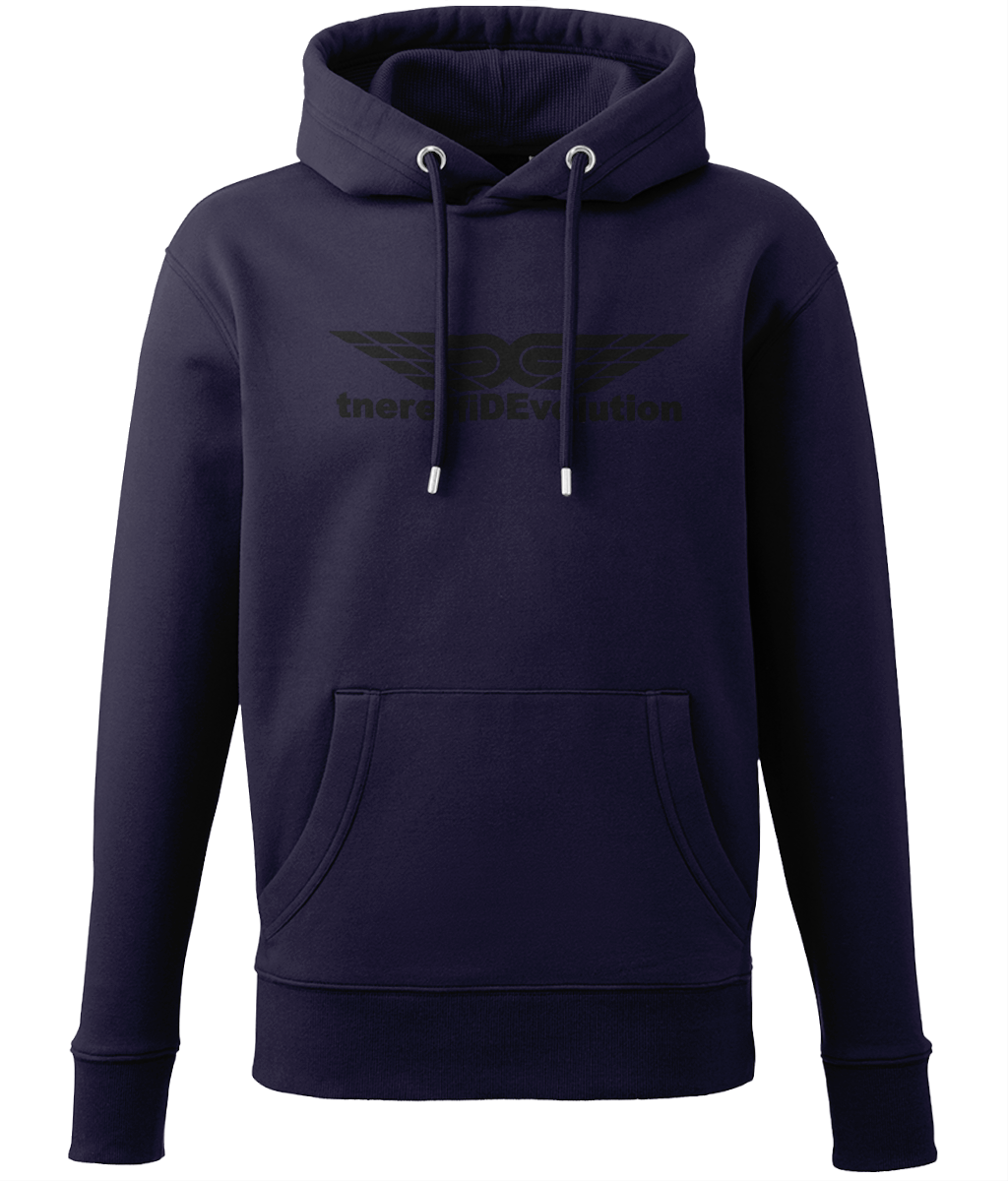 Different Evolution: Eco Men Hoodie / Adult Unisex Hoodie AM001 L-Black Logo1: (Other Colour-Variants available)