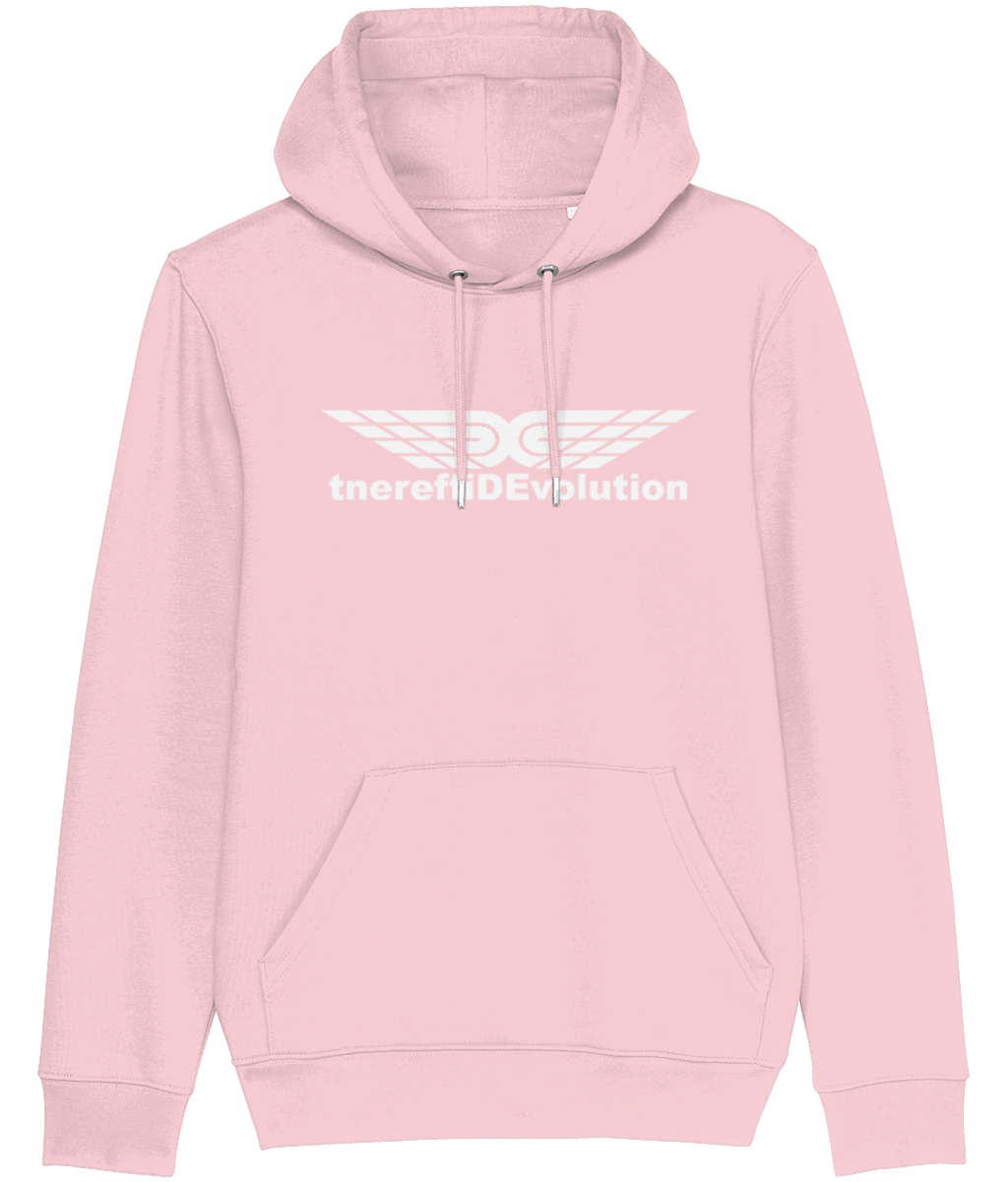 Different Evolution: Cruiser Adult Unisex Hoodie SX005 L-White Logo1: (Other Colour-Variants available)