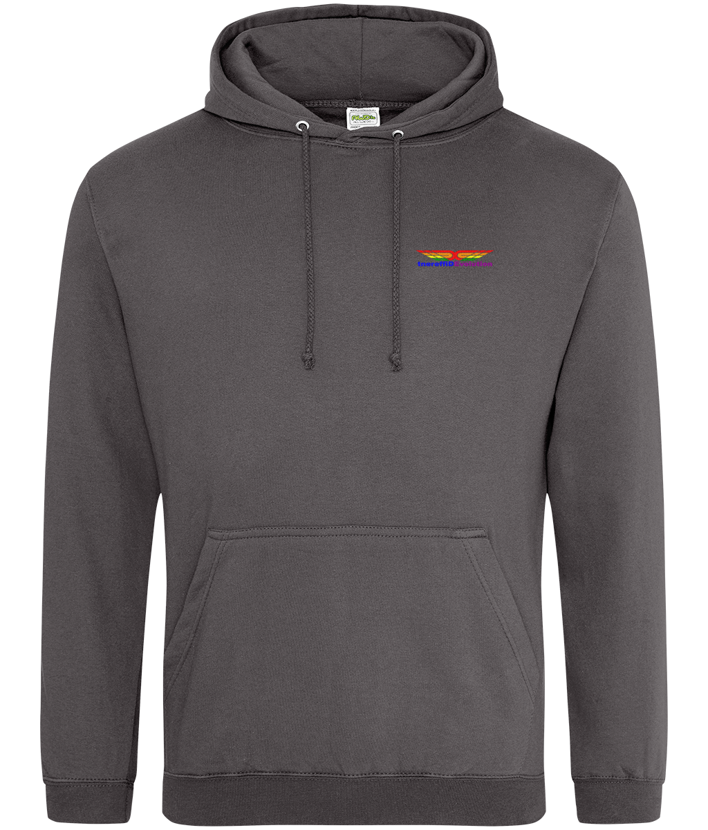 Different Evolution: College Adult Unisex Hoodie JH001 S-Rainbow Logo1: (Other Colour-Variants available)