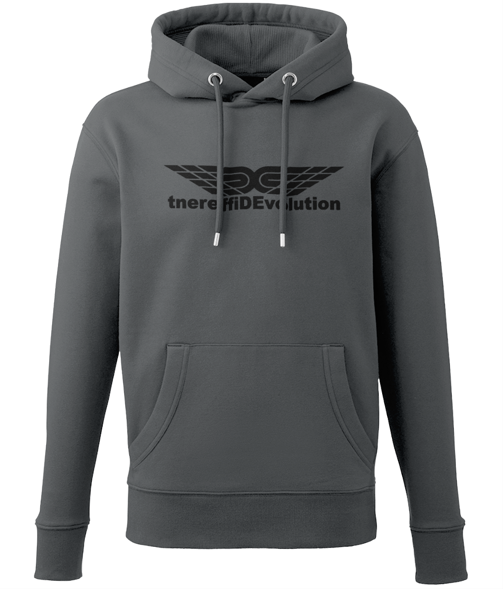 Different Evolution: Eco Men Hoodie / Adult Unisex Hoodie AM001 L-Black Logo1: (Other Colour-Variants available)