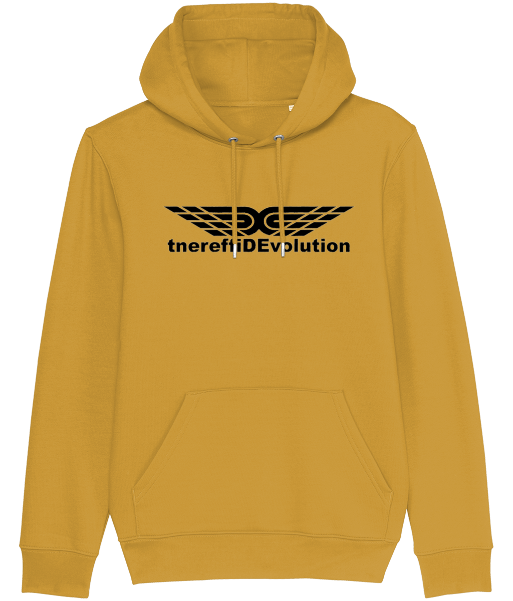 Different Evolution: Eco Cruiser Adult Unisex Hoodie SX005 L-Black Logo1:(Other Colour-Variants available)