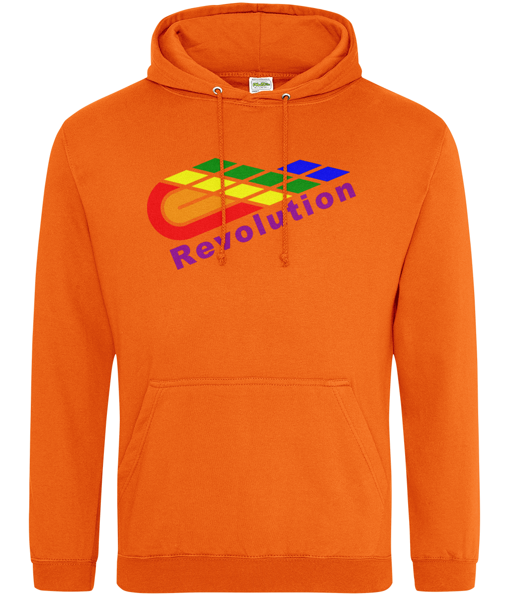 Revolution: College Adult Unisex Hoodie JH001 L-Rainbow Logo: (Other Colour-Variants available)