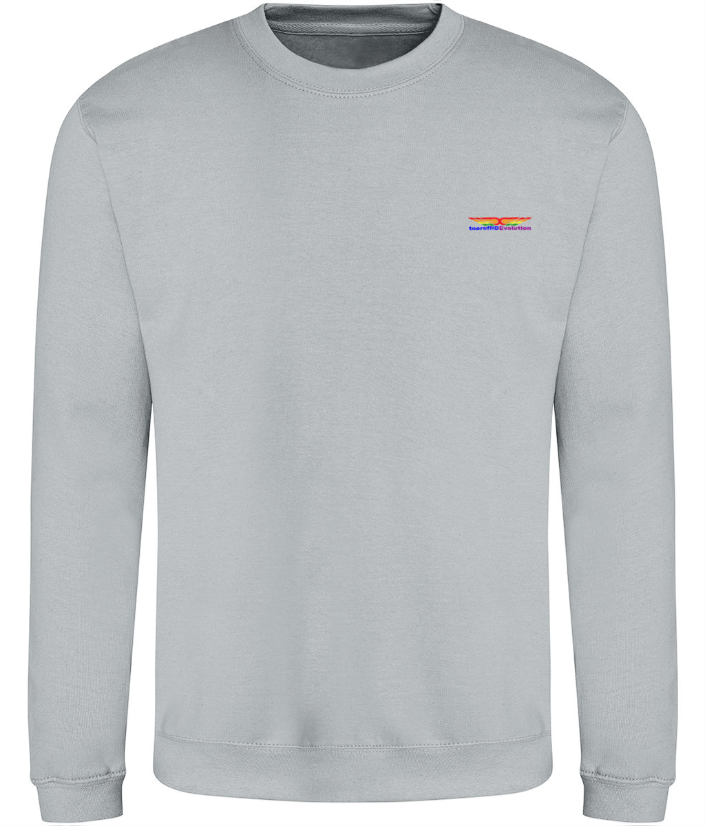 Different Evolution: Just Classic Adult Unisex Sweatshirt JH030 S-Rainbow Logo1: (Other Colour-Variants available)