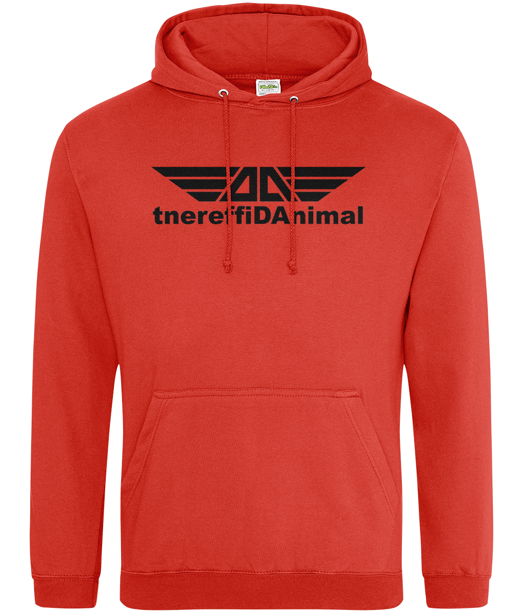 Different Animal: College Adult Unisex Hoodie JH001 L-Black Logo1: (Other Colour-Variants available)