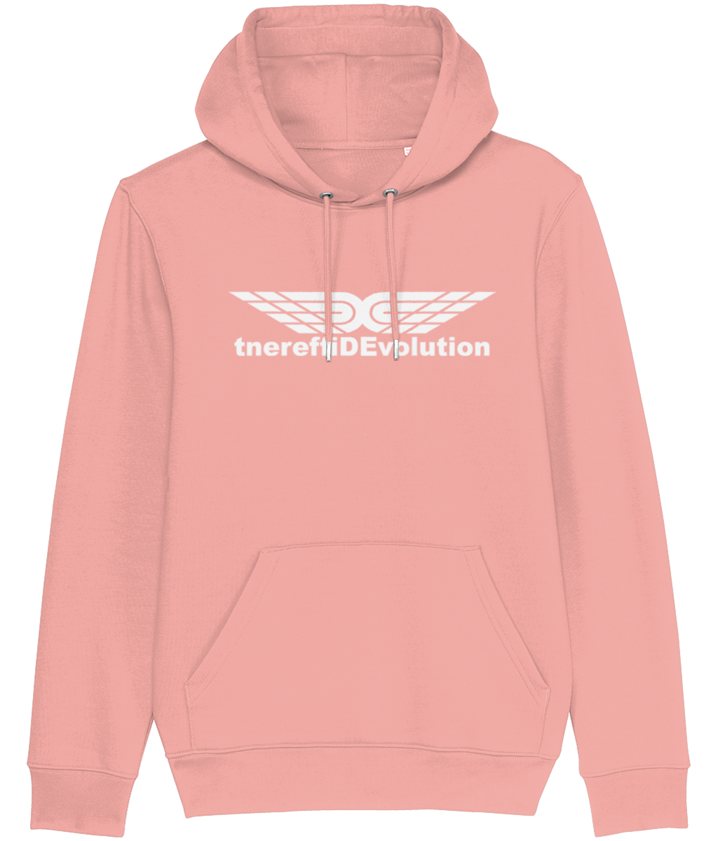 Different Evolution: Cruiser Adult Unisex Hoodie SX005 L-White Logo1: (Other Colour-Variants available)