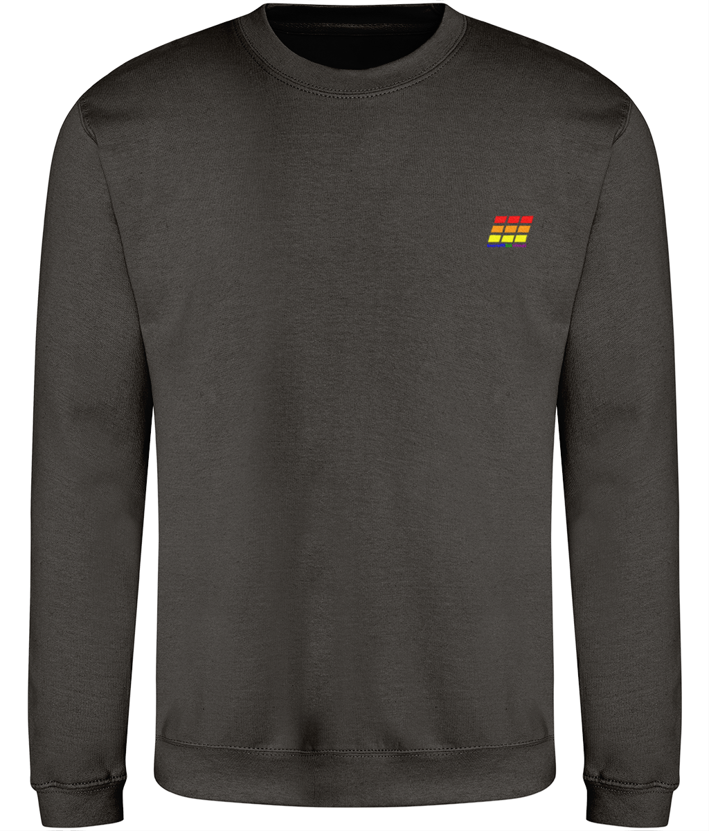 Different Animal: Just Classic Adult Unisex Sweatshirt JH030 S-Rainbow Logo2: (Other Colour-Variants available)