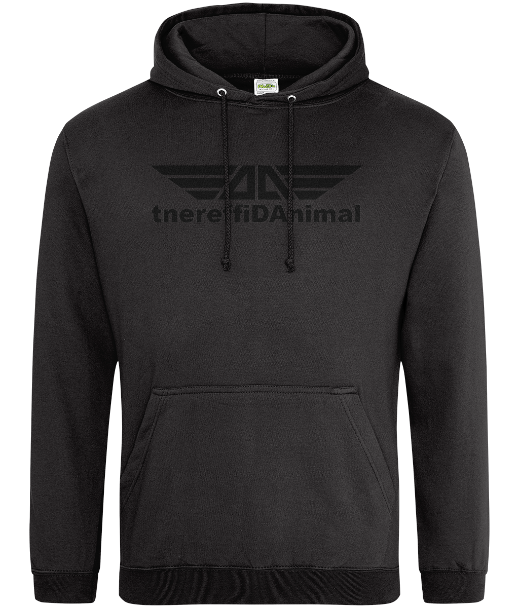 Different Animal: College Adult Unisex Hoodie JH001 L-Black Logo1: (Other Colour-Variants available)