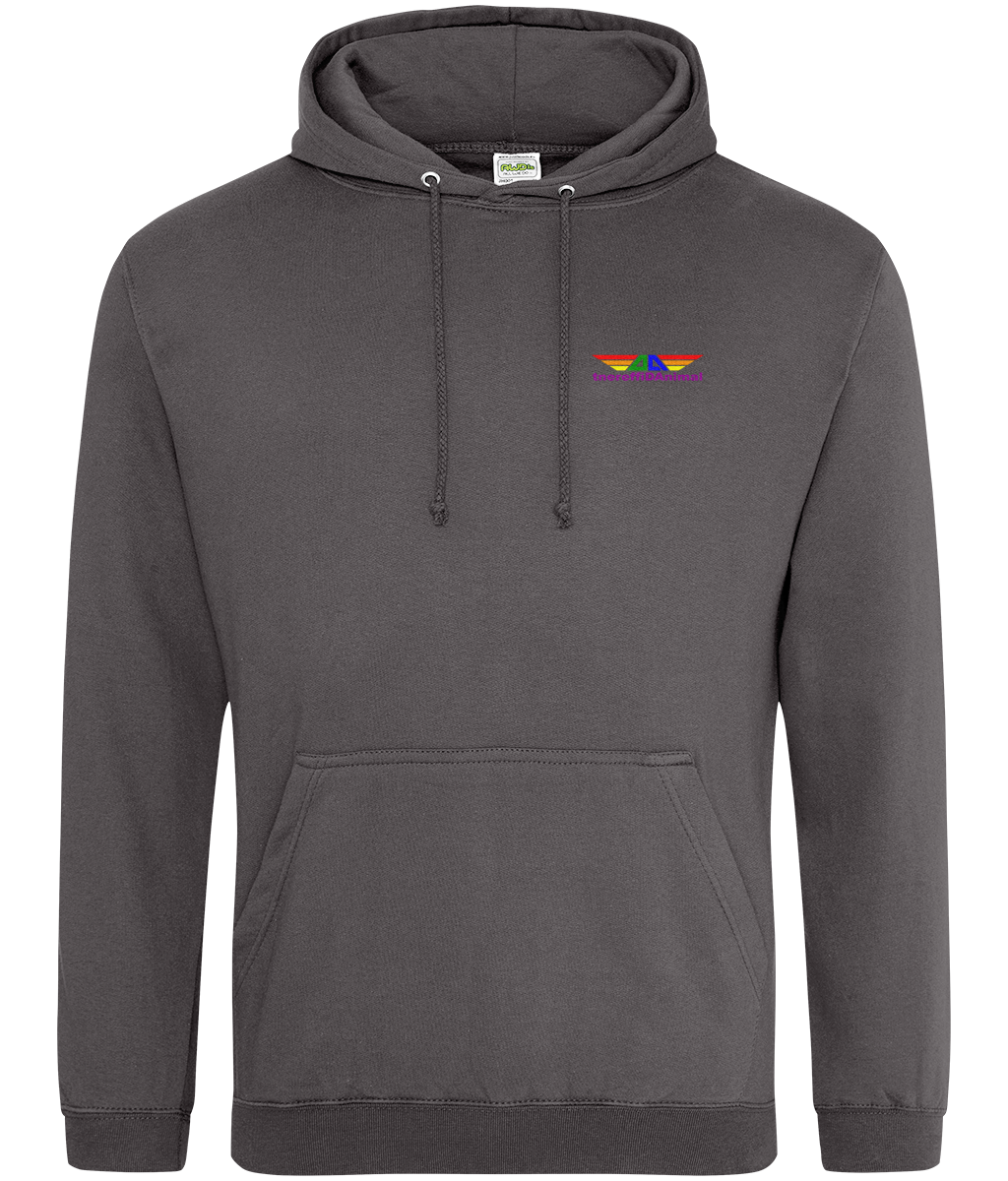 Different Animal: College Adult Unisex Hoodie JH001 S-Rainbow Logo1: (Other Colour-Variants available)