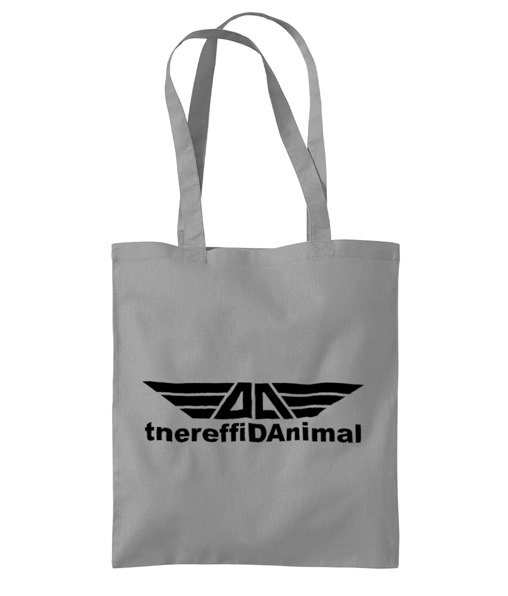 Different Animal: Eco Organic Premium Cotton Tote Bag WM261 L-Black Logo1: (Other Colour-Variants available)