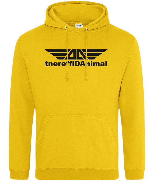 Different Animal: College Adult Unisex Hoodie JH001 L-Black Logo1: (Other Colour-Variants available)