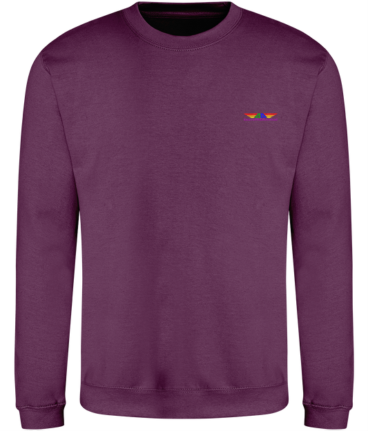 Different Animal: Just Classic Adult Unisex Sweatshirt JH030 S-Rainbow Logo1: (Other Colour-Variants available)