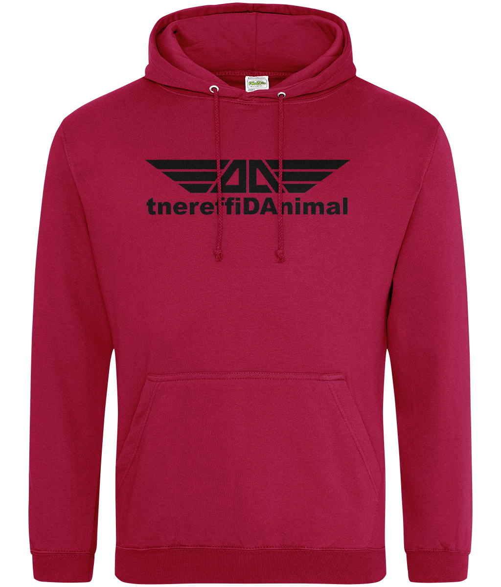 Different Animal: College Adult Unisex Hoodie JH001 L-Black Logo1: (Other Colour-Variants available)