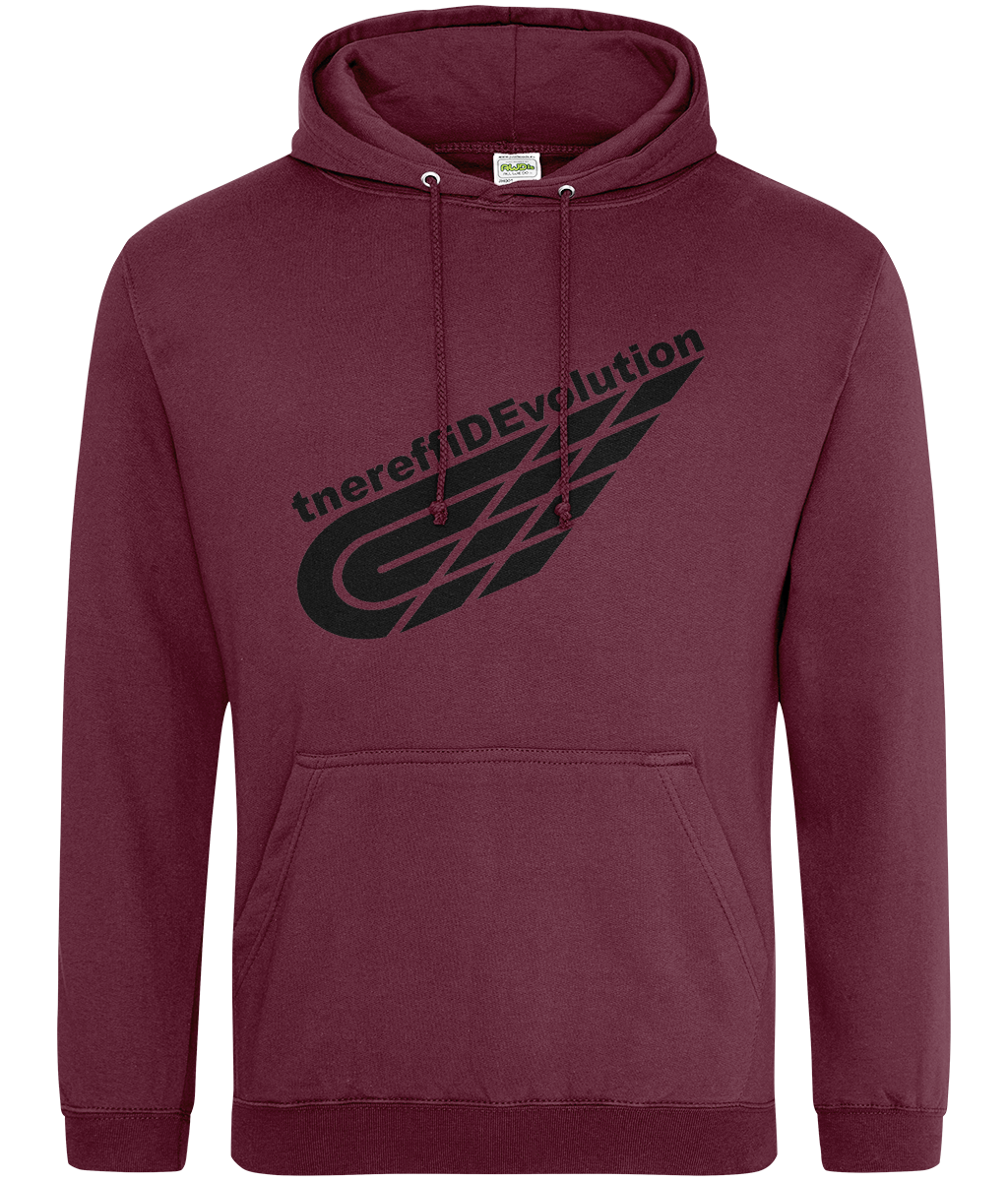 Different Evolution: College Adult Unisex Hoodie JH001 L-Black Logo2: (Other Colour-Variants available)