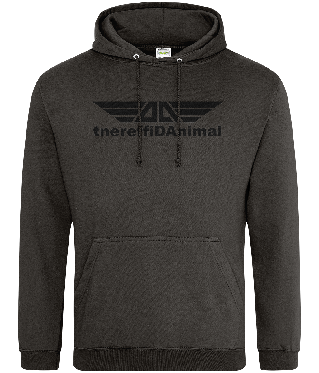 Different Animal: College Adult Unisex Hoodie JH001 L-Black Logo1: (Other Colour-Variants available)