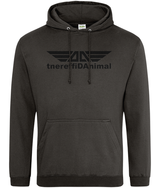 Different Animal: College Adult Unisex Hoodie JH001 L-Black Logo1: (Other Colour-Variants available)