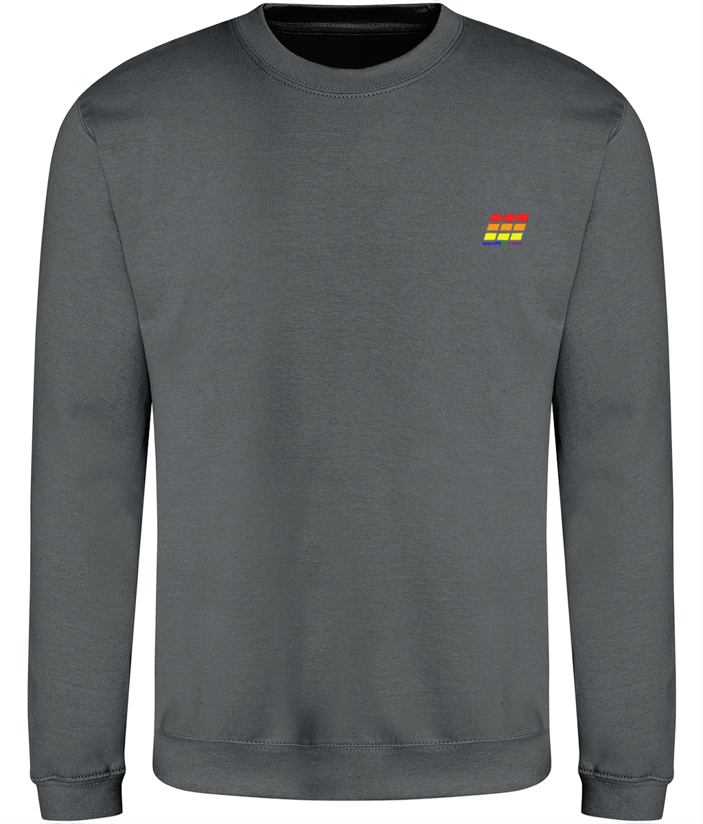 Different Animal: Just Classic Adult Unisex Sweatshirt JH030 S-Rainbow Logo2: (Other Colour-Variants available)