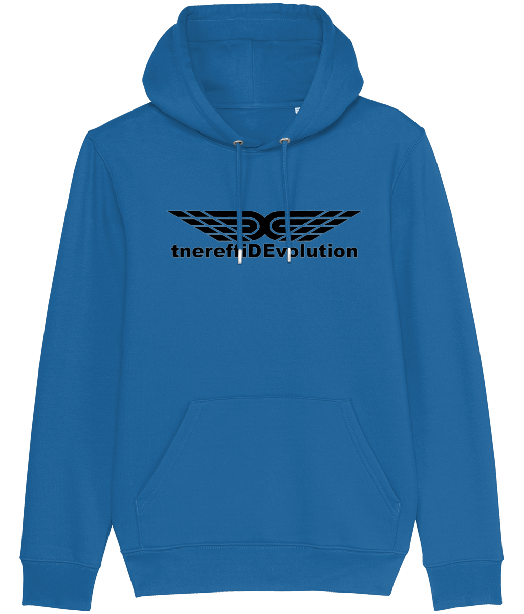 Different Evolution: Eco Cruiser Adult Unisex Hoodie SX005 L-Black Logo1:(Other Colour-Variants available)