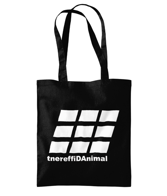 Different Animal: Eco Organic Premium Cotton Tote Bag WM261 L-White Logo2: (Other Colour-Variants available)