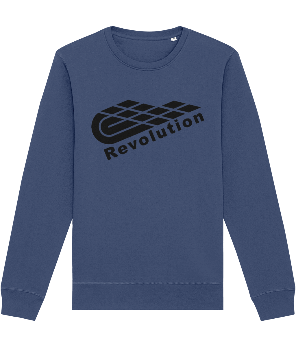 Revolution: Eco Roller Adult Unisex Sweatshirt SX137 L-Black Logo: (Other Colour-Variants available)