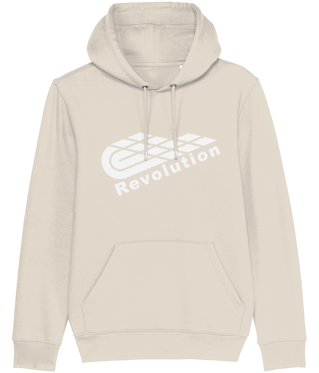 Revolution: Eco Cruiser Adult Unisex Hoodie SX005 L-White Logo: (Other Colour-Variants available)