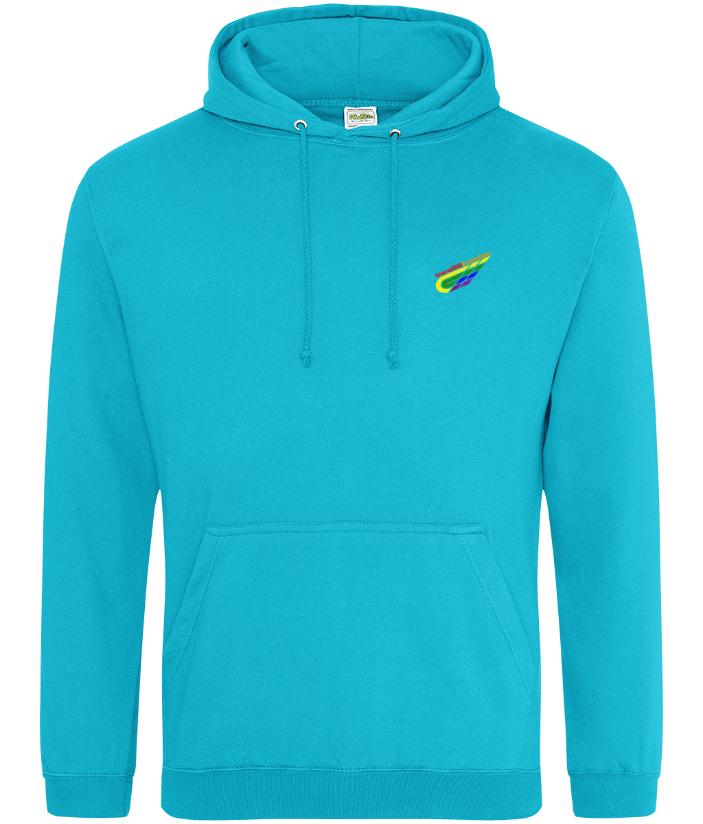 Different Evolution: College Adult Unisex Hoodie JH001 S-Rainbow Logo2: (Other Colour-Variants available)