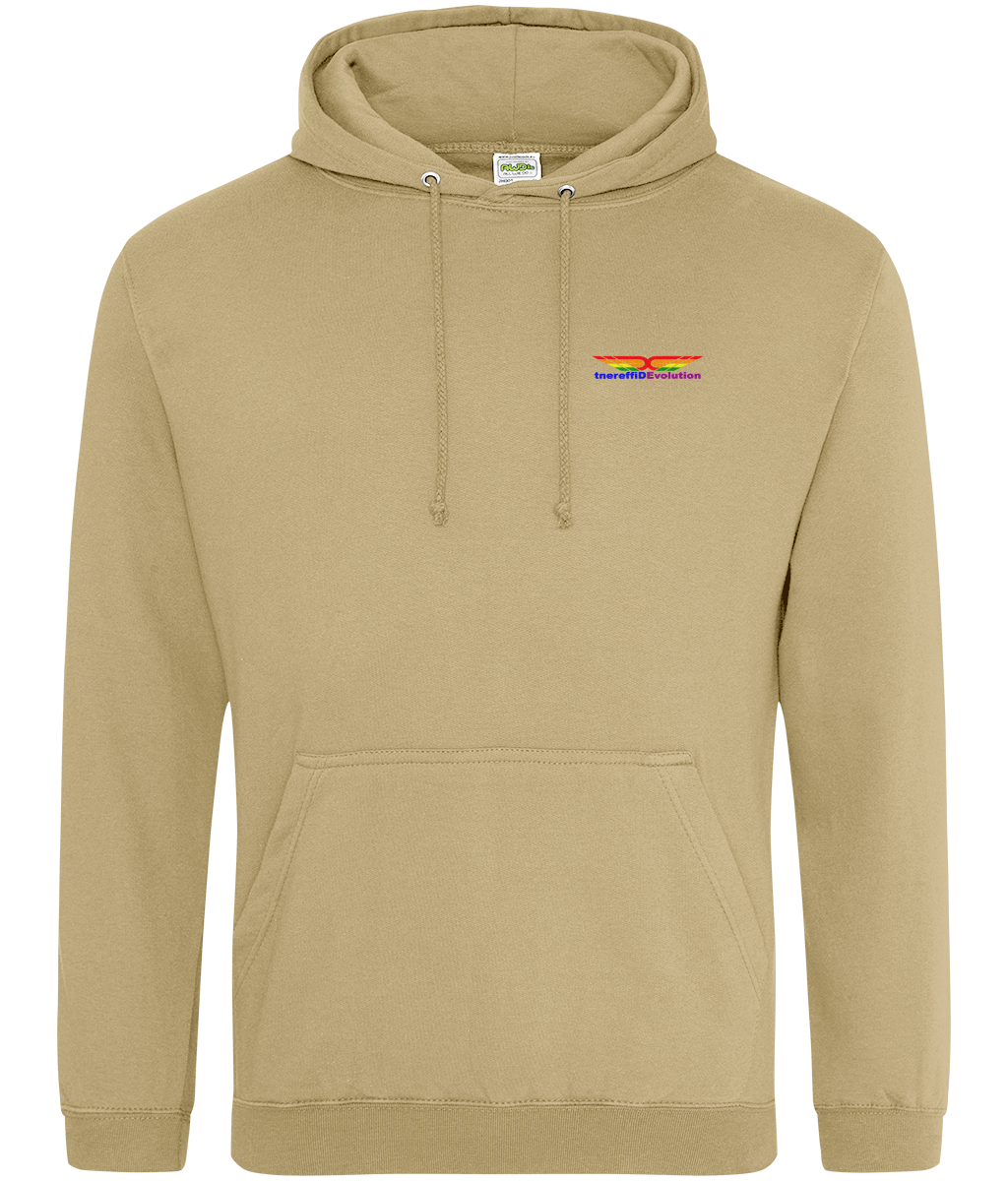 Different Evolution: College Adult Unisex Hoodie JH001 S-Rainbow Logo1: (Other Colour-Variants available)