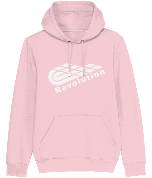 Revolution: Eco Cruiser Adult Unisex Hoodie SX005 L-White Logo: (Other Colour-Variants available)