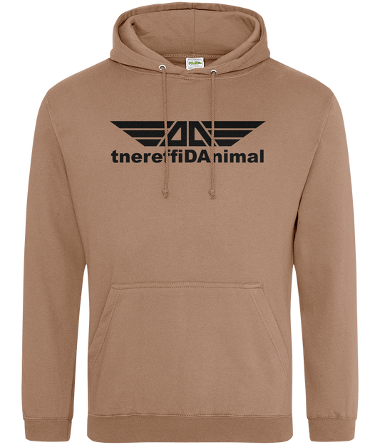 Different Animal: College Adult Unisex Hoodie JH001 L-Black Logo1: (Other Colour-Variants available)