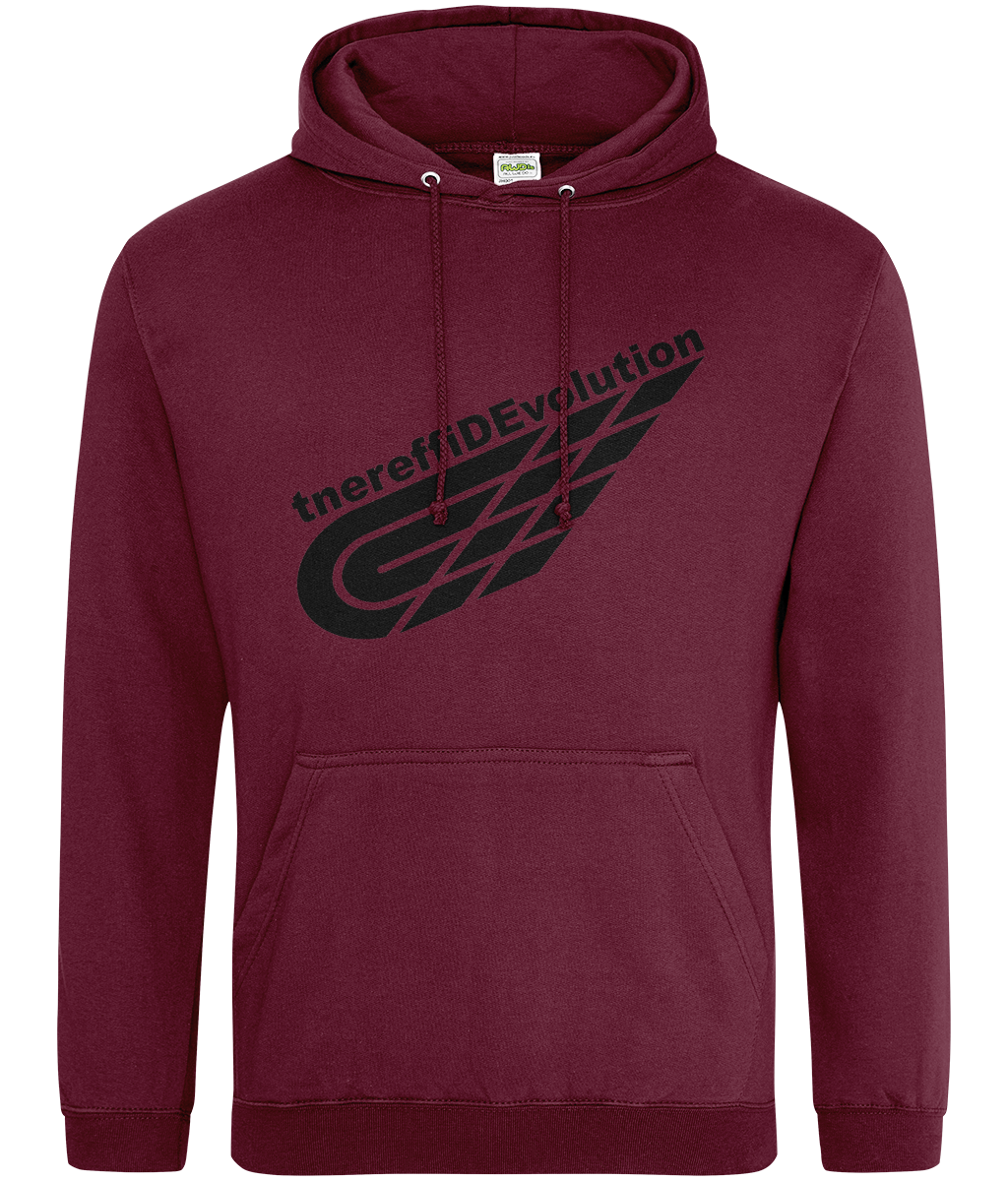 Different Evolution: College Adult Unisex Hoodie JH001 L-Black Logo2: (Other Colour-Variants available)