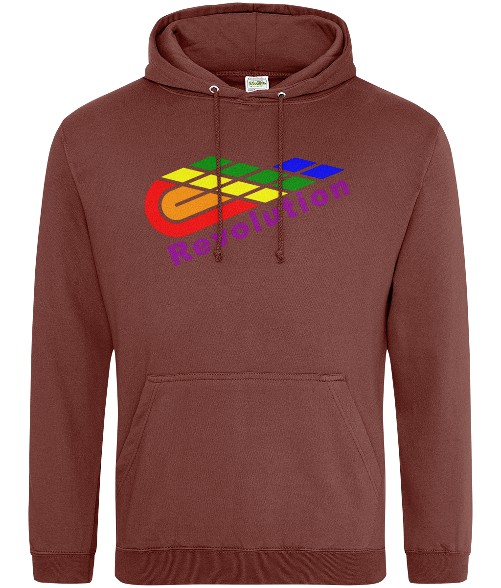 Revolution: College Adult Unisex Hoodie JH001 L-Rainbow Logo: (Other Colour-Variants available)