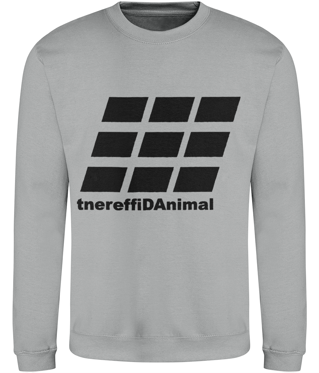 Different Animal: Just Classic Adult Unisex Sweatshirt JH030 L-Black Logo2: (Other Colour-Variants available)