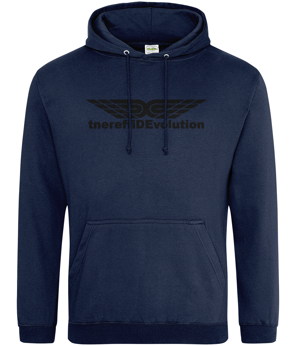 Different Evolution: College Adult Unisex Hoodie JH001 L-Black Logo1: (Other Colour-Variants available)