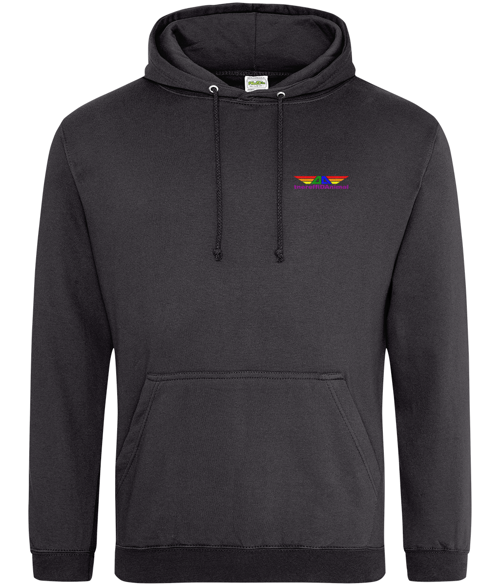 Different Animal: College Adult Unisex Hoodie JH001 S-Rainbow Logo1: (Other Colour-Variants available)