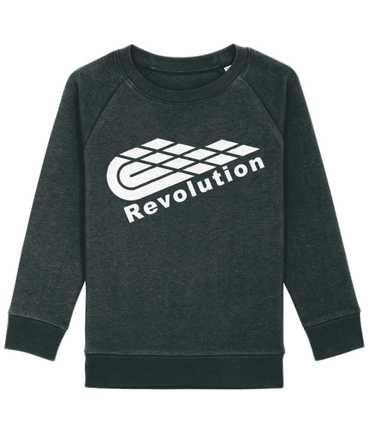 Revolution: Eco Mini Scouter Kids Unisex Sweatshirt SX067 L-White Logo: (Other Colour-Variants available)