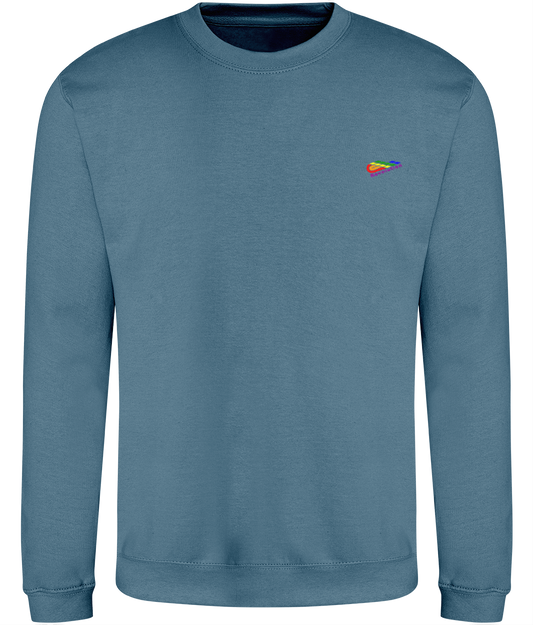 Revolution: Just Classic Adult Unisex Sweatshirt JH030 S-Rainbow Logo: (Other Colour-Variants available)