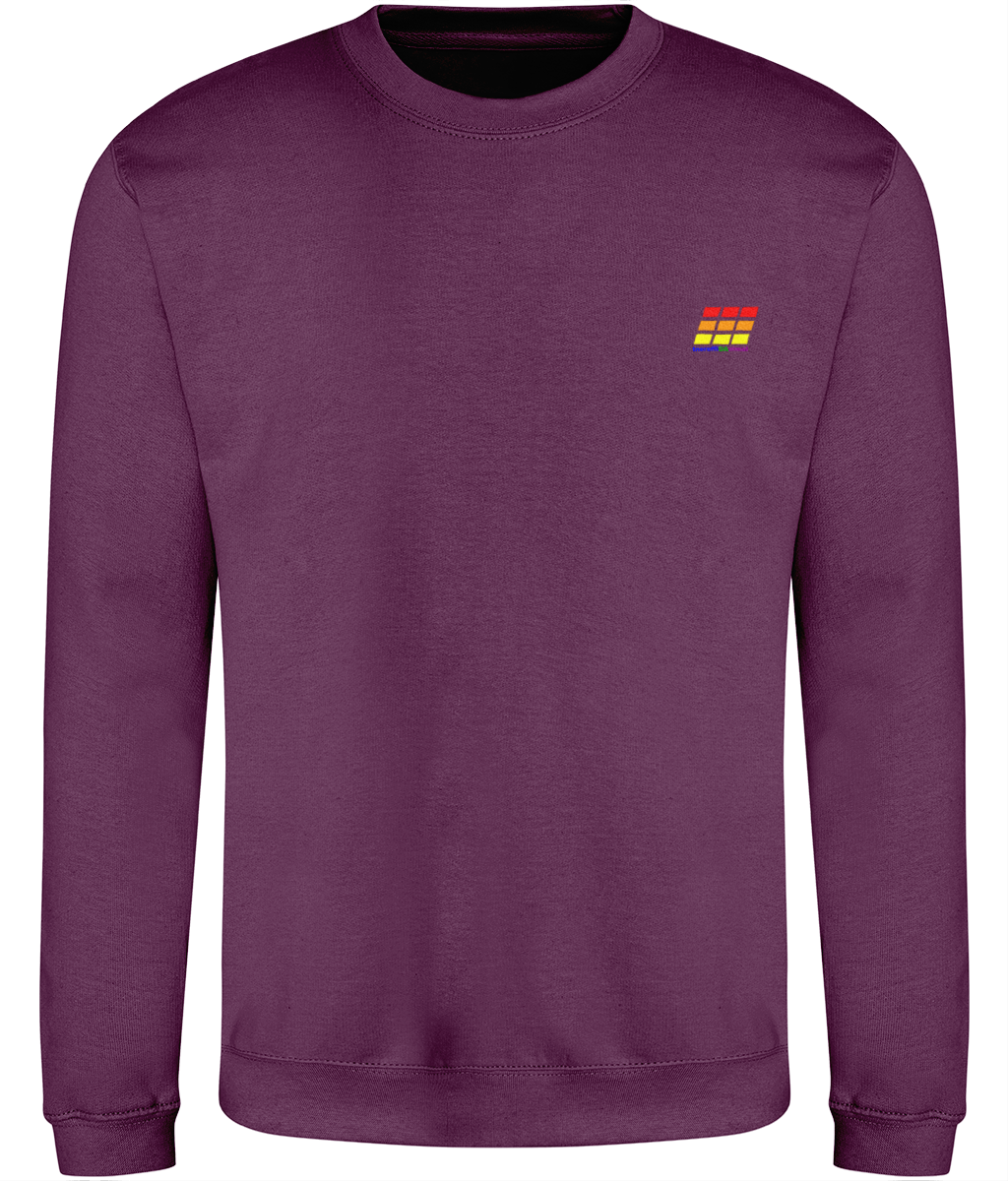 Different Animal: Just Classic Adult Unisex Sweatshirt JH030 S-Rainbow Logo2: (Other Colour-Variants available)