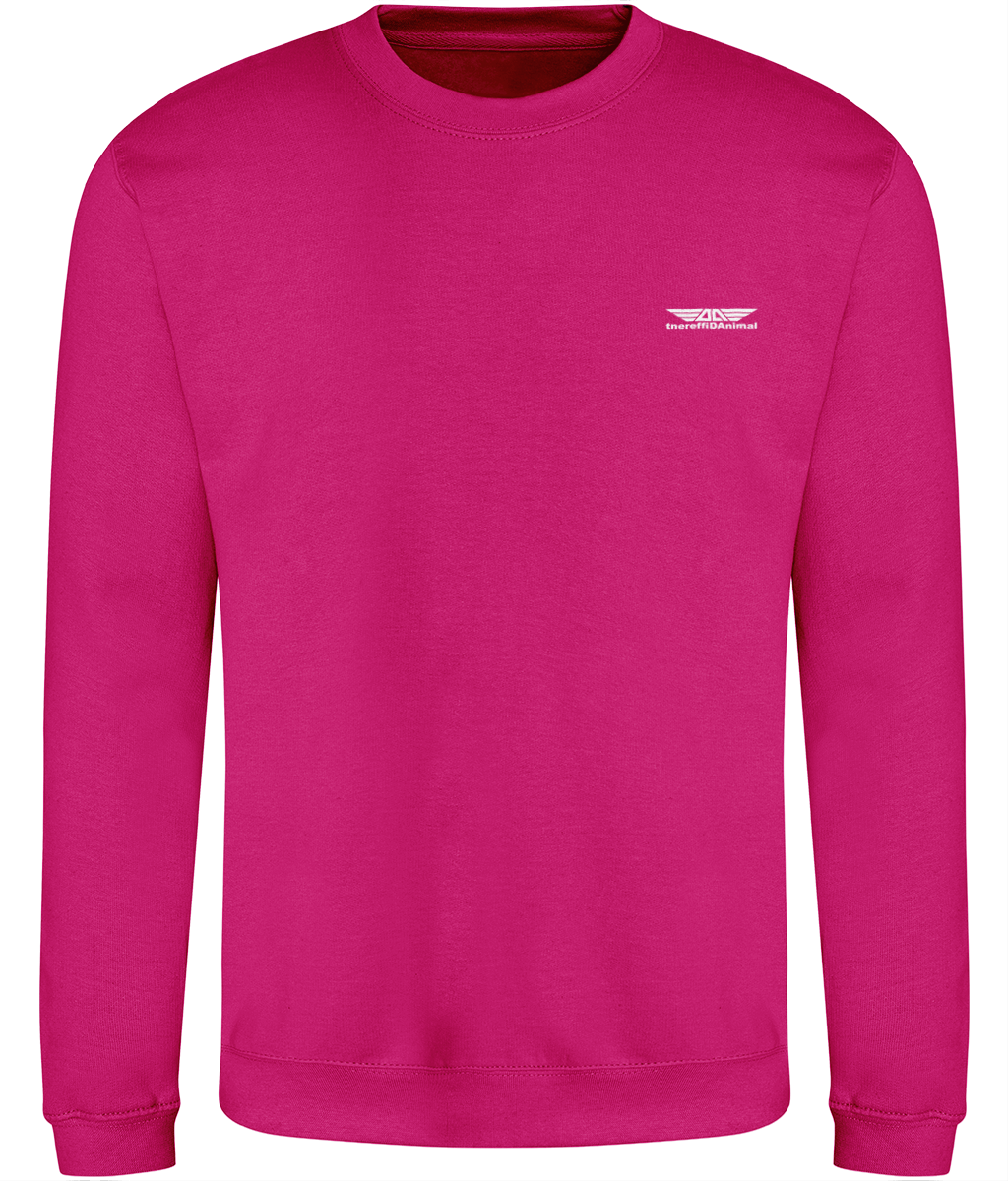 Different Animal: Just Classic Adult Unisex Sweatshirt JH030 S-White Logo1: (Other Colour-Variants available)