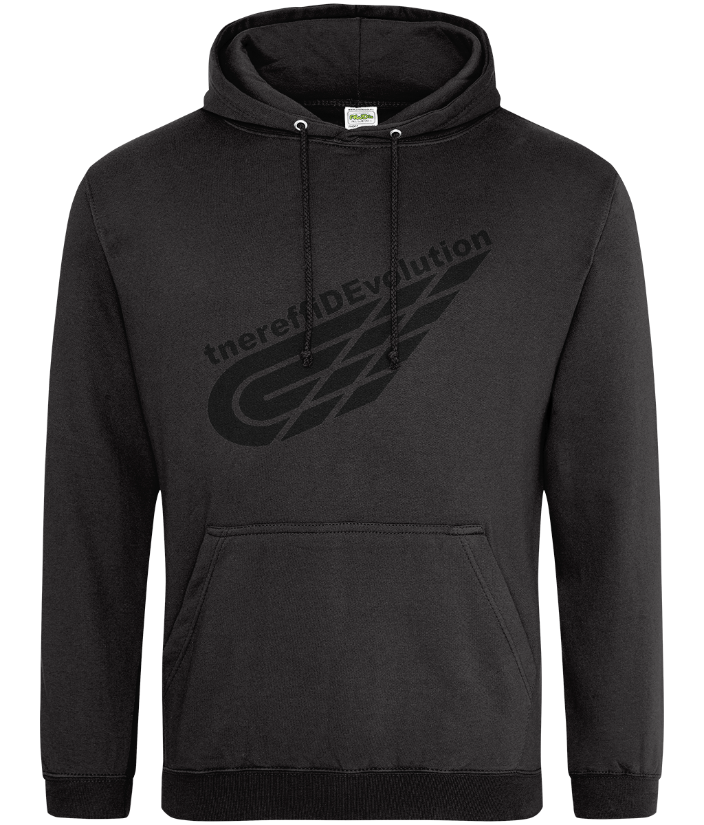 Different Evolution: College Adult Unisex Hoodie JH001 L-Black Logo2: (Other Colour-Variants available)