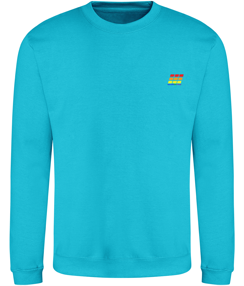 Different Animal: Just Classic Adult Unisex Sweatshirt JH030 S-Rainbow Logo2: (Other Colour-Variants available)