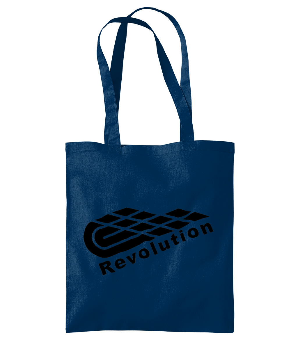 Revolution: Eco Organic Premium Cotton Tote Bag WM261 L-Black Logo: (Other Colour-Variants available)